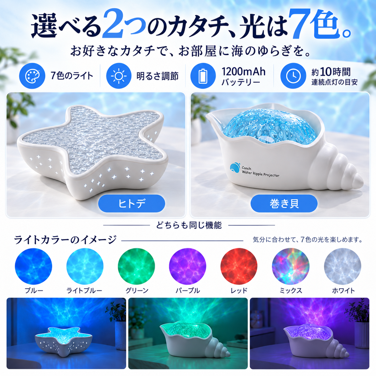 NMY ウミネル 海のゆらぎプロジェクター