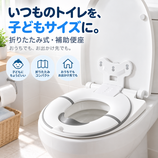 NMY トイデキ ふたに付けたまま使える補助便座