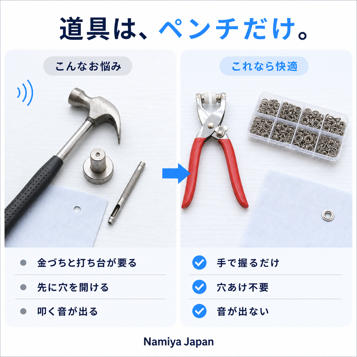 NMY パチトメ スナップボタン取付セット