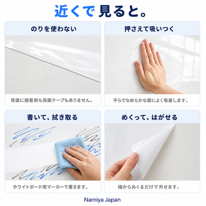 NMY ペタカキ 貼ってはがせるホワイトボードシート