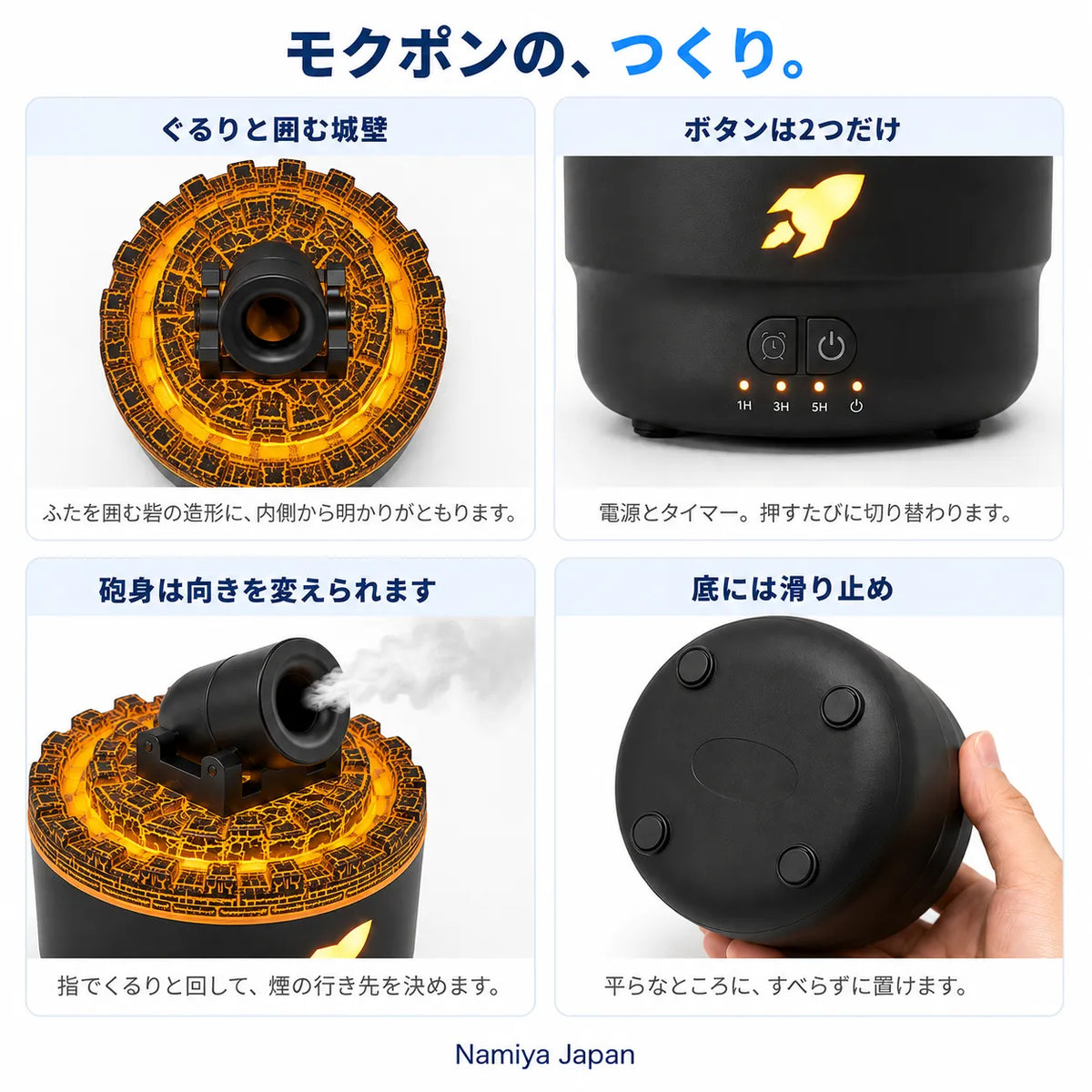 NMY モクポン 大砲型加湿器