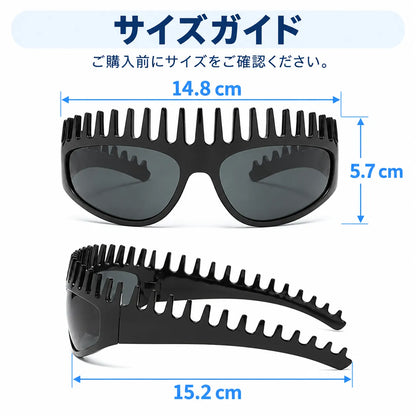 NMY クシューシャ 櫛付きサングラス
