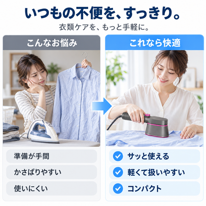 NMY 衣類スチーマー