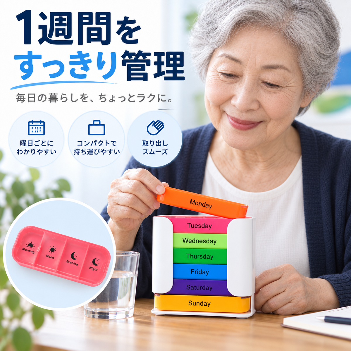 NMY ナナポケ 曜日別ピルケース