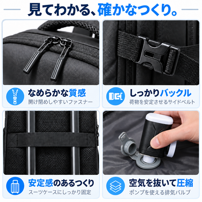 NMY ギュッタビ 圧縮トラベルリュック