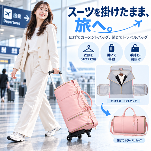NMY ヒラタビ 大容量トラベルバッグ