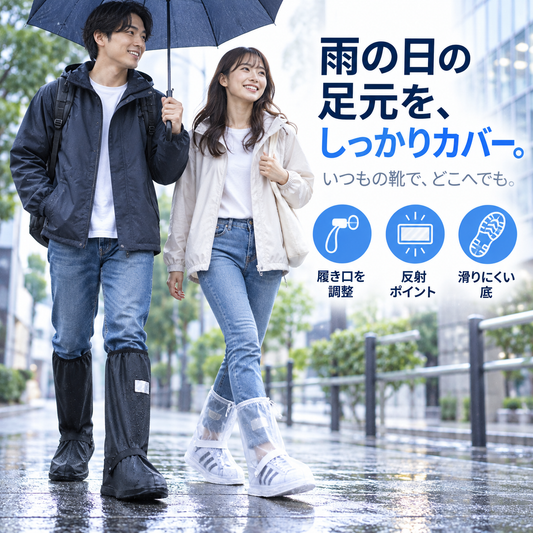 NMY サラアシ 防水レインシューズカバー