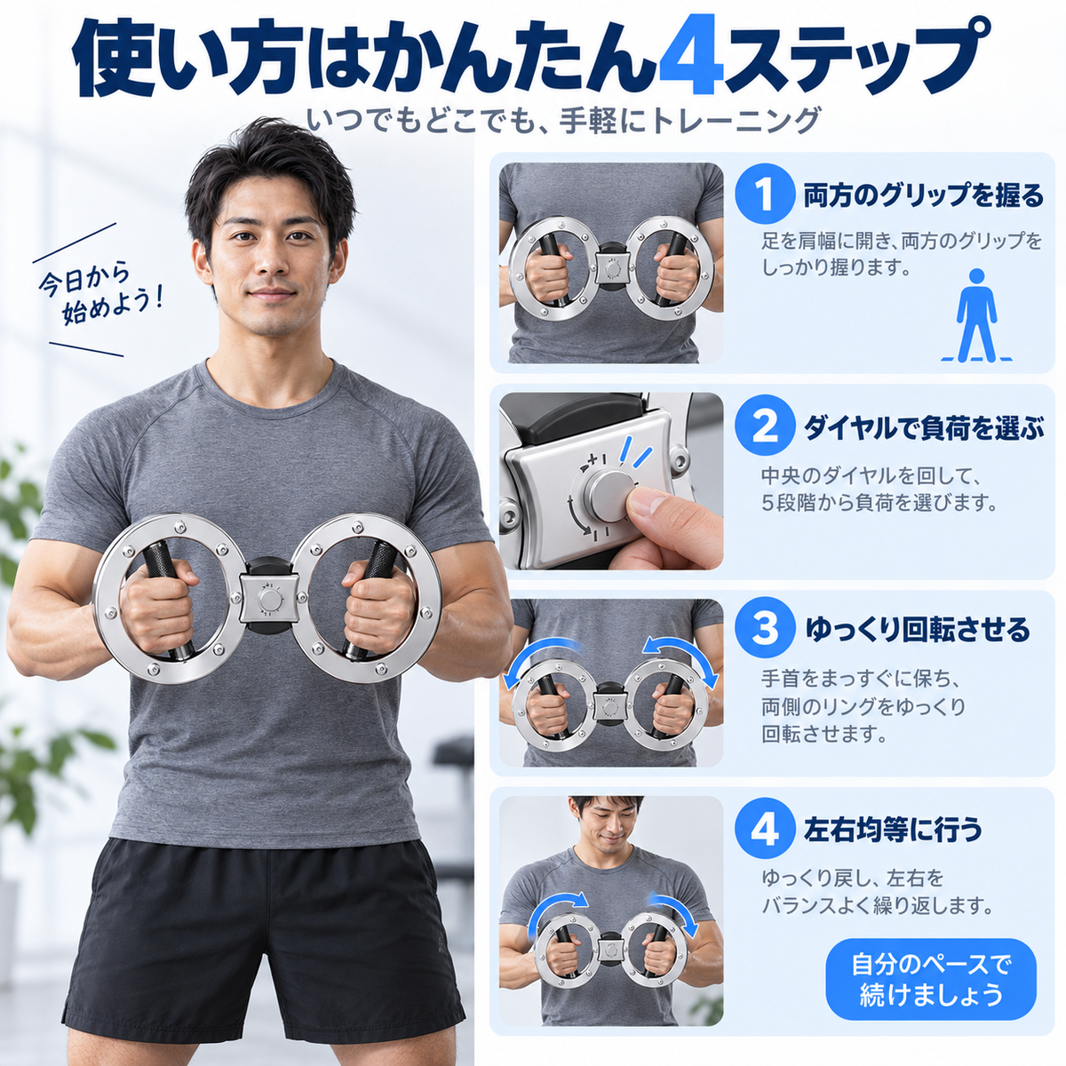 NMY ウデクル 回転式アームトレーナー