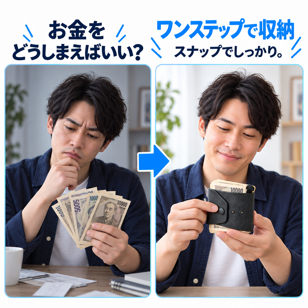 NMY サツマキ 巻きつけ札入れ