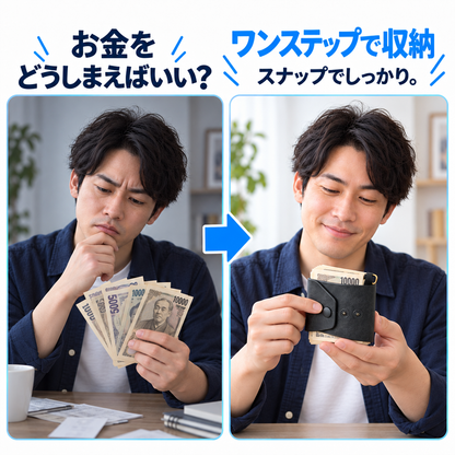 NMY サツマキ 巻きつけ札入れ