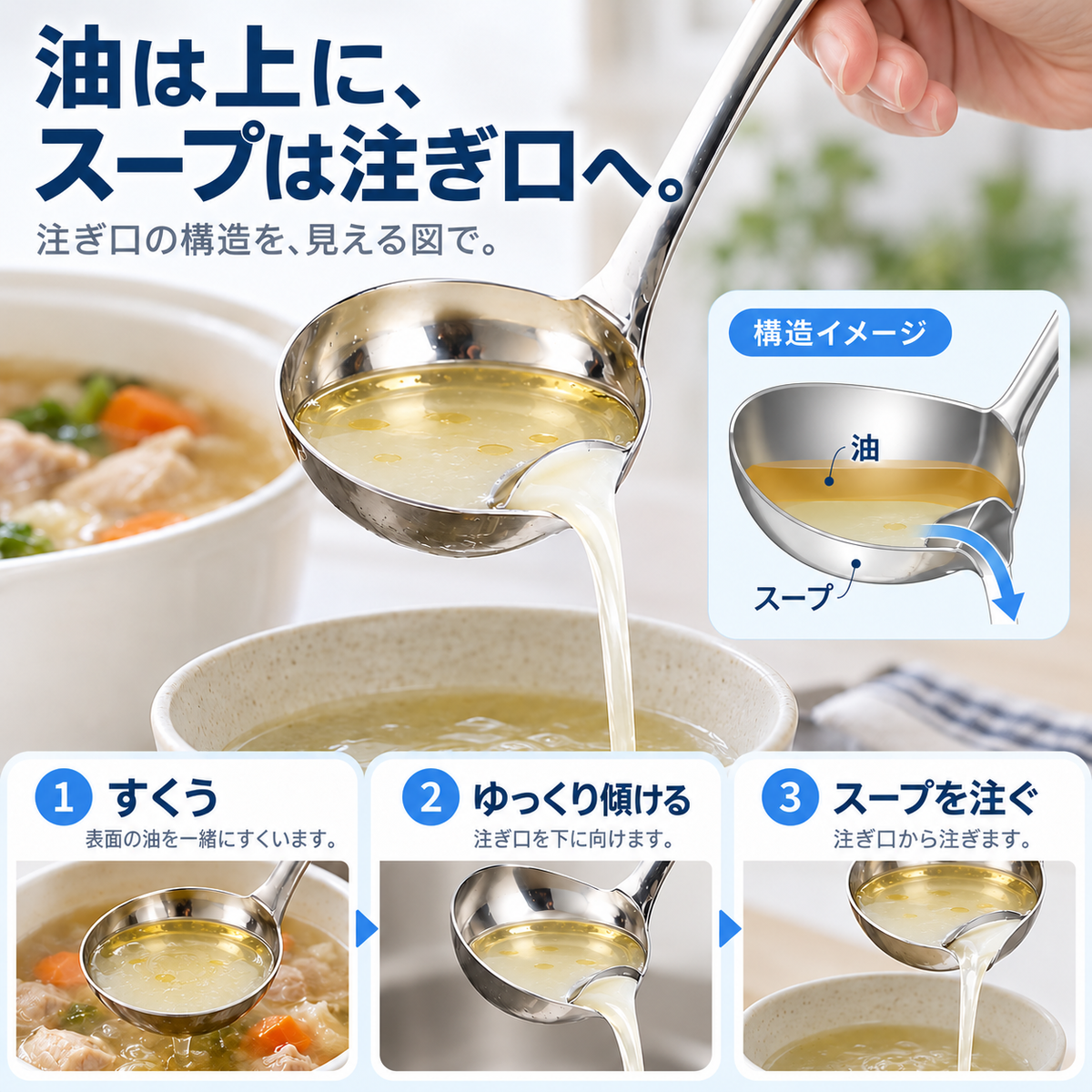 NMY ワケタマ 油を分けるおたま