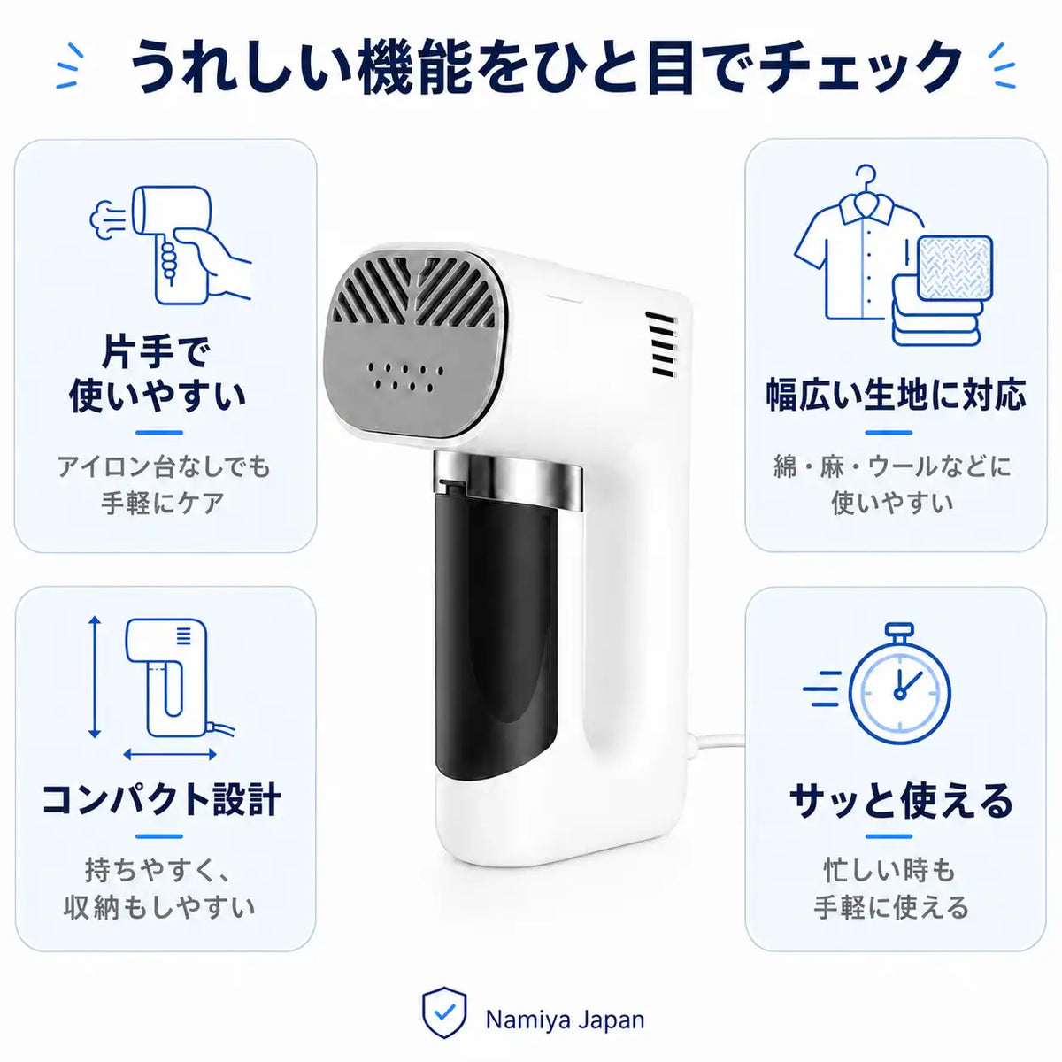 シュッとピタの機能一覧