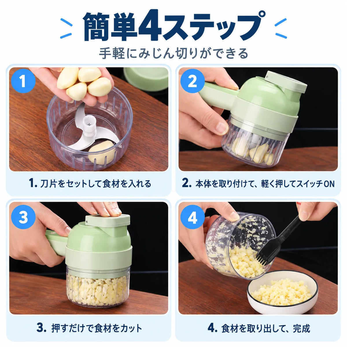 NMY サクミジン コードレスチョッパー