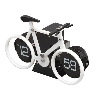 NMY パタチャリ 自転車型パタパタ時計 ホワイト